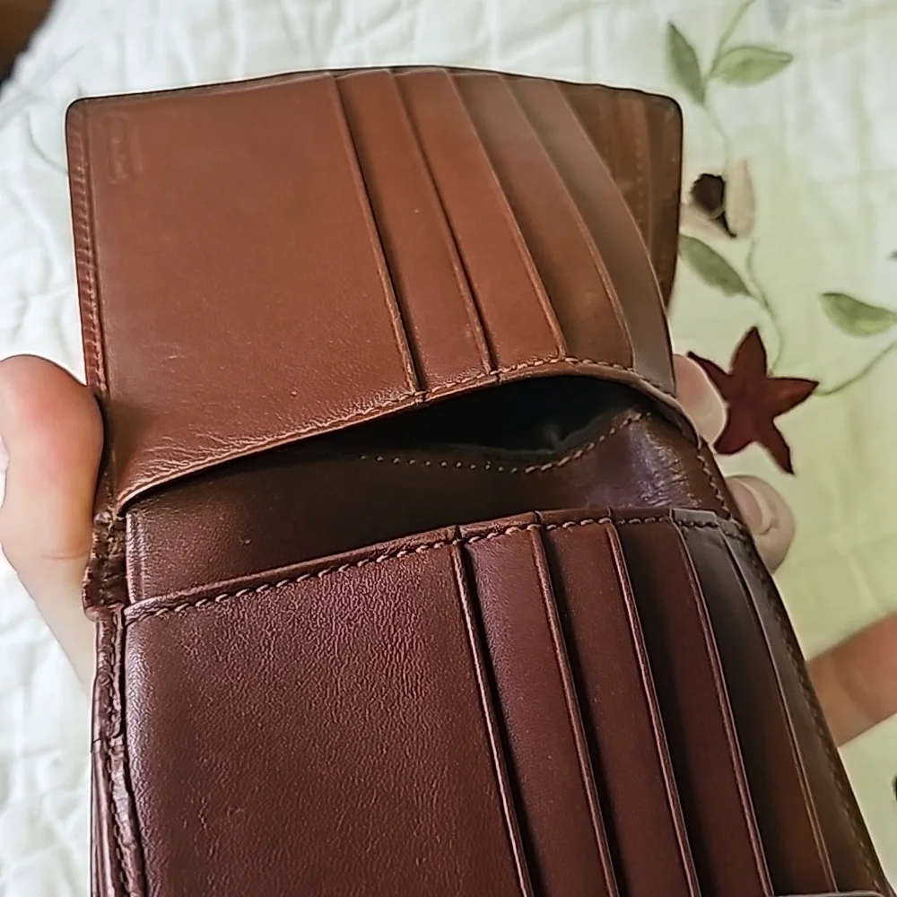 Coach Signature Leather Wallet - Picture 12 of 17